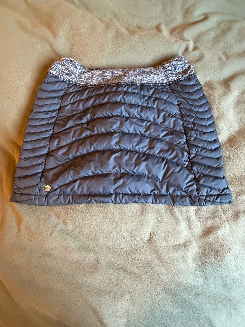 Outdoor Research Down Quilted Mini Skirt with Heathered Waistband